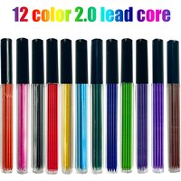 12 Colors 2.0mm HB Replaceable Lead for Automatic Pencils School Office Art Painting Writing Stationery Supplies Smooth Writing