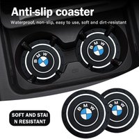 2pcs Car Auto Water Cup Slot Non-Slip Mat Accessories For BMW E60 E46 E39 E38 E90 E36 F30 E30 E31 E34 F10 F20 E87 E92 E91 E53 E7