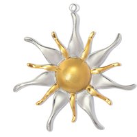 3pcs/Lot Stainless Steel Sea Anemone Turtle DIY Charms Heart Turtle Shell Necklace Pendant Women Flower Fish Jewelry Wholesale