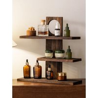 Wooden Desktop Organizer Rack Office Cosmetic Cup Storage Shelf Real Wood Tabletop Arrangement Home Furniture Display Shelf