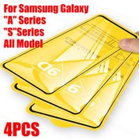 9D Tempered Glass for Samsung Galaxy S25 Ultra Plus FE S24 S23 S22 S21 S20 Ultra Series A56 A55 A54 A53 A52 A51 ‘A’ Series Glass