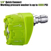 6-in-1 High Pressure Washer Spray Nozzle Quick Connect Spray Tip 0 15 25 40 Degree Nozzle for Car Wash Garden Cleaning Tools