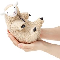 Jouet en peluche doux au beurre d'alpaga de mouton avec poignées amovibles, vêtements de simulation d'agneau, doux et apaisant pour le sommeil, beaux cadeaux pour enfants, 16cm