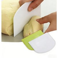 1pc Multifunctional Dough Cutter Bowl Scraper & Cake Cream Spatula Smooth Edge Pastry Bread Kitchen Baking Tool Kit
