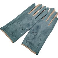 AliExpress XIUPEIYUE Women Winter Plus Velvet Thick Warm Suede Leather Touch Screen Mittens Female Lovely Cartoon Cat Bear Cycling Driving Gloves D92