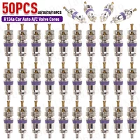 100-10pcs Copper R134a Car A/C Air Conditioning Valve Cores Universal Automobile Air Conditioning Valve Cores Replacement