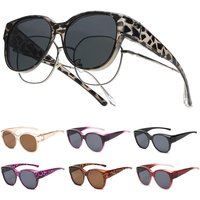 Summer UV Protection Driving Sunglasses Y2K Retro Fit Over Sunglasses Round Frame Black Shades for Women Men