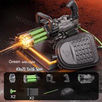 16.9in LED Powerful Gatling Water Gun Toy Large Water Pistol Spray Blaster Large Capacity Poo Summer Toys for Boys Kids Gift