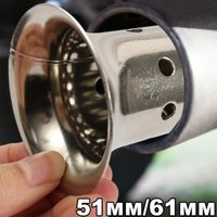 51mm 60mm Inlet Motorcycle Exhaust Muffler Adjustable DB Killer Noise Sound Eliminator High-Quality Stainless Steel