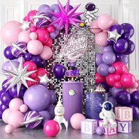 113 Piece One Piece Star Balloon Garland Arch Set Wedding Birthday Party Anniversary Decoration Indoor and Outdoor Decoration