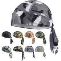 Unisex Quick Dry Camo Cycling Cap Head Scarf Men Running Riding Bandana Headscarf Camo Printing Cap Headband Men Head Scarf