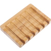Bamboo Soap Tray with Raised Base for Fast Drying Bar Soap Storage Suitable for Bathroom Kitchen Laundry Room Decorative