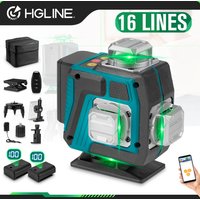 HGLINE 16 Lines 4D Laser Level leveling Tool Power Display Self-leveling 360 Horizontal And Vertical Cross Laser Level Machine