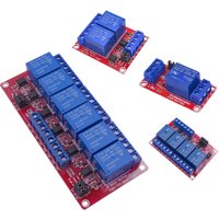 1 2 4 6 8 Channel Relay Module Board Shield with Optocouple High and Low Level Trigger for arduino Raspberry pi DC 5V 12V 24V