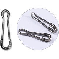 DNDYUJU 10 To 20pcs Carbon Steel Fishing Snap Fishing Barrel Swivel Pin Lure Connector Fishing Accessories Pesca