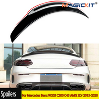 Rear Trunk Spoiler PSM Style For Mercedes Benz W205 C200 C43 AMG 2Dr 2015-2020