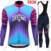 Unibet Tietema Rockets Team 2026 Cycling Jersey Set Feance Clothing Suit Mens Long Sleeve MTB Bike Road Pants Bib Ropa Ciclismo