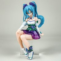 Hatsune Miku CuteAnime Figure Sitting Beauty Girl Ornament Kawaii Action Figure PVC Room Decor Collectible Model Doll Toy Gifts
