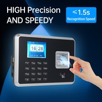 Biometric Time Clock Attendance Machine for Employees Biometric In and Out Punching Support 1000pcs Fingerprint Recognition