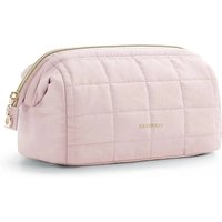 Makeup Bag Travel Toiletry Bag Puffy Padded Make Up Bags Wide Open Pouch Purse Travel Essentials Toiletries Accessories Brushes