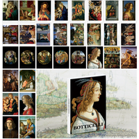 30Pcs/Set Sandro Botticelli Art Postcards - Famous Italian Artist Masterpiece Greeting Cards for Home Decoration
