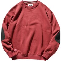 Ajouter un pull en cachemire pour hommes, col rond, tendance, automne et hiver, épais, rétro, patch coudé, veste de sport mince et polyvalente