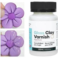 50/100ML Gloss Varnish For Air Dry Clay Glaze Clay Gloss Clay Varnish High Gloss Varnish Long-Lasting Multiusing Glossy