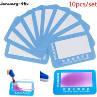 10Pcs/set Anti-Blue Light Test Card Glasses UV Accessories Blue Detection Generator