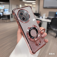 Luxury Glitter Magnetic Bracket Case for vivo Y39 5G Shockproof Silicone Cover