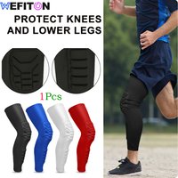 Genouillère de compression en accent d'abeille pour adultes, genouillère de basket-ball, genouillère de sport, manchon de soutien, protecteur de jambe, 1PC