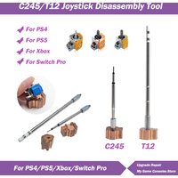 Removable Joystick Soldering Iron Tip T12 C245 Heating Core for Xbox PS4 PS5 Switch Pro Joystick Disassembly Installation Tool