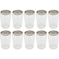 10PCS Containers PET Bottle Disposable Juice Bottles Juice Can Beverage Storage Container Empty Bottles Cold 330ml shake bottles