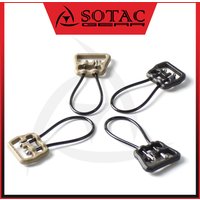SOTAC-GEAR Tactical Universal Wire Loop Sling Swivel Mount Hooks Connection Quick Release Buckle 1" 1.25" With QD Adapter