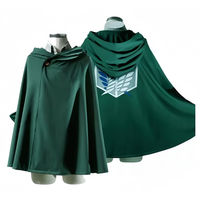 Anime Attack on Titan Cloak Shingeki No Kyojin Scouting Legion Cosplay Costume Green Cape Mens Clothes Women Halloween Christmas