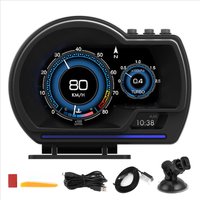Universal Head Up Display OBD2 GPS HD Speedometer Car Diagnostic Tool Turbo RPM Alarm for Vehicles Cars Trucks