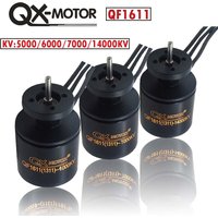 QX-Motor 2s 3s 4s Lipo Brushless Motor QF1611 5000KV 6000KV 7000KV 14000KV/6 Blades Ducted Fan For RC Plane Model UAV