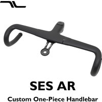 AliExpress NONE SES AR carbon fiber handlebars, integrated handlebars for road bikes, 28.6mm, 18° flare, 380mm-440mm width, with computer mount