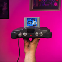 Pico N64 Cart Retro Game cartridges with screen wiring n64 3.5 inch LCD mini screen support without modifying the machine