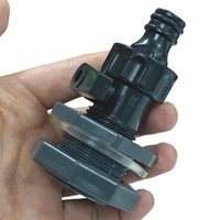 1 Set 3/4 Inch Rain Bucket Valve Fittings Connectors PVC Rain Bucket Diverter Kit Water Pipe Fittings