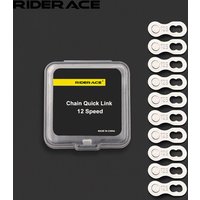RIDERACE Bicycle Chain Link Connector Joints Magic Buttons 10 11 12 Speed 5 Pairs Road Cycling Mountain Bike Quick Master Links