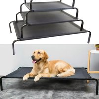 BRIEFNESS Waterproof Elevated Dog Bed with Non-Slip Feet, Breathable Mesh Washable Indoor/Outdoor Pet Sofa Bed for Camping Cats