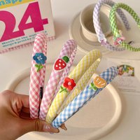 Cute Cartoon Hairbands for Girls Kids Anti-slip Teeth Hair Hoop Children Broken Hair Fixing Headband Fashion Hair Accessories Wh