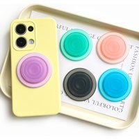 Colorful Transparent Magnetic Phone Holder Poppings Phone Grip Magnet Phone Socket Griptok for IPhone Samsung Xiaomi