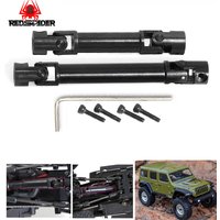 RED SPIDER 2Pcs Steel Transmission Drive Shaft for Axial SCX24 Chevrolet Wrangler Bronco 1/24 RC Crawler Car Truck Model Parts