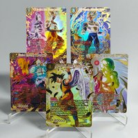 DIY Proxy Dragon Ball Super Masters English Son Goku Vegito Frieza Piccolo SS4 Gogeta Bursting Rage Game Collection Card Toy