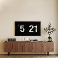 Italian Practical Tv Cabinet Unique Curved Premium Elegant Tv Cabinet Wooden Spacious Meuble De Télévision Furniture Home