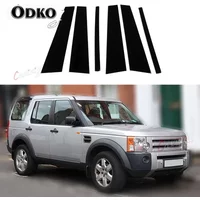 Car Door Window Pillar Posts Door Trim Cover Stickers Exterior Fit Land Rover Discovery 3 LR3 2004-2009 Discovery 4 LR4 2009-16