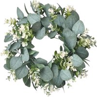 Artificial Eucalyptus Wreath Flower Wreath Wall Hanging Spring Wreath for Front Door for Wall Wedding Home Festival Celebration