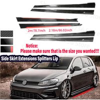 Side Skirt Extensions Universal Car Side Rocker Splitters Diffuser Winglet Wings For BMW For VW Golf mk 6-7 For Honda For Audi