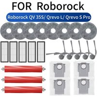 For Roborock QR 798/ QR 598/ QV 35A/ QV 35S/ Qrevo L/ Qrevo S Pro Accessories Main Roller HEPA Filter Mop Cloth Dust Bag